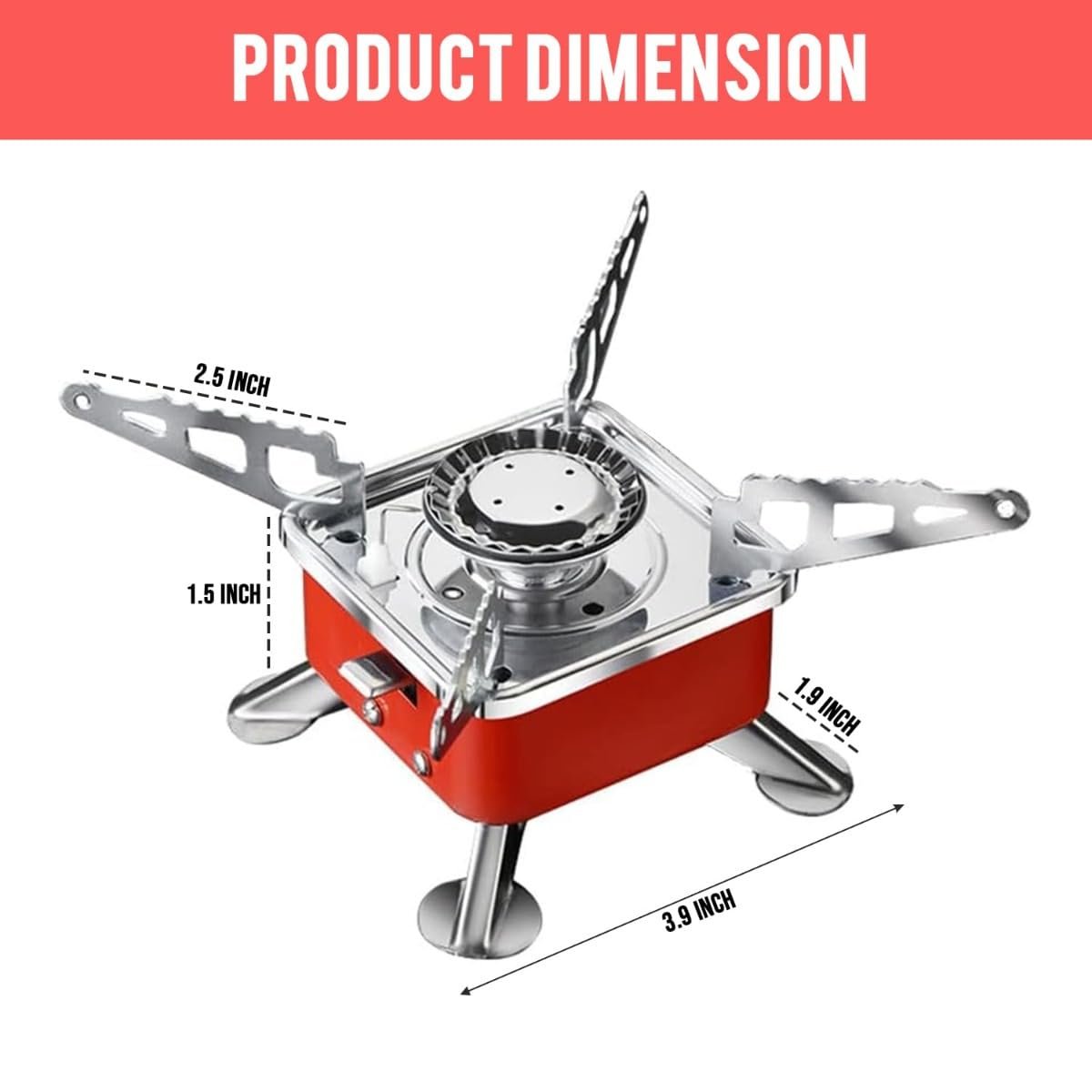 Portable Windproof Camping Gas Stove - Image 4