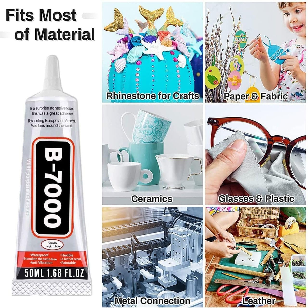 B-7000 Multi-Purpose Strong Adhesive Glue – Clear - Image 2