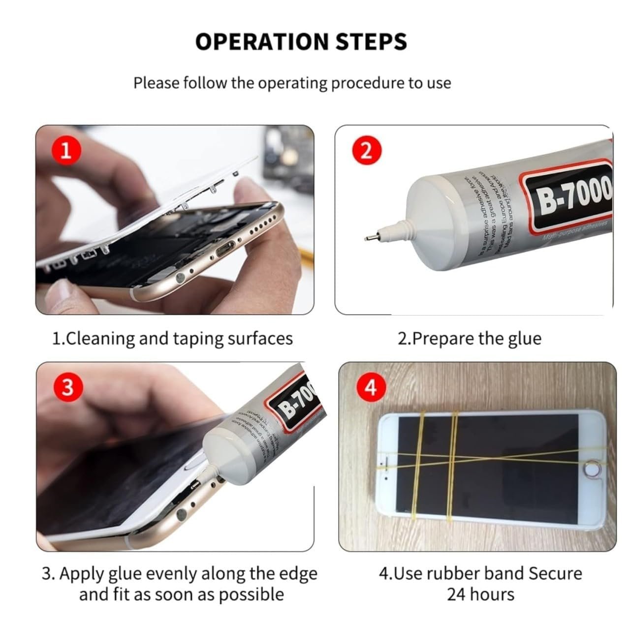 B-7000 Multi-Purpose Strong Adhesive Glue – Clear - Image 4