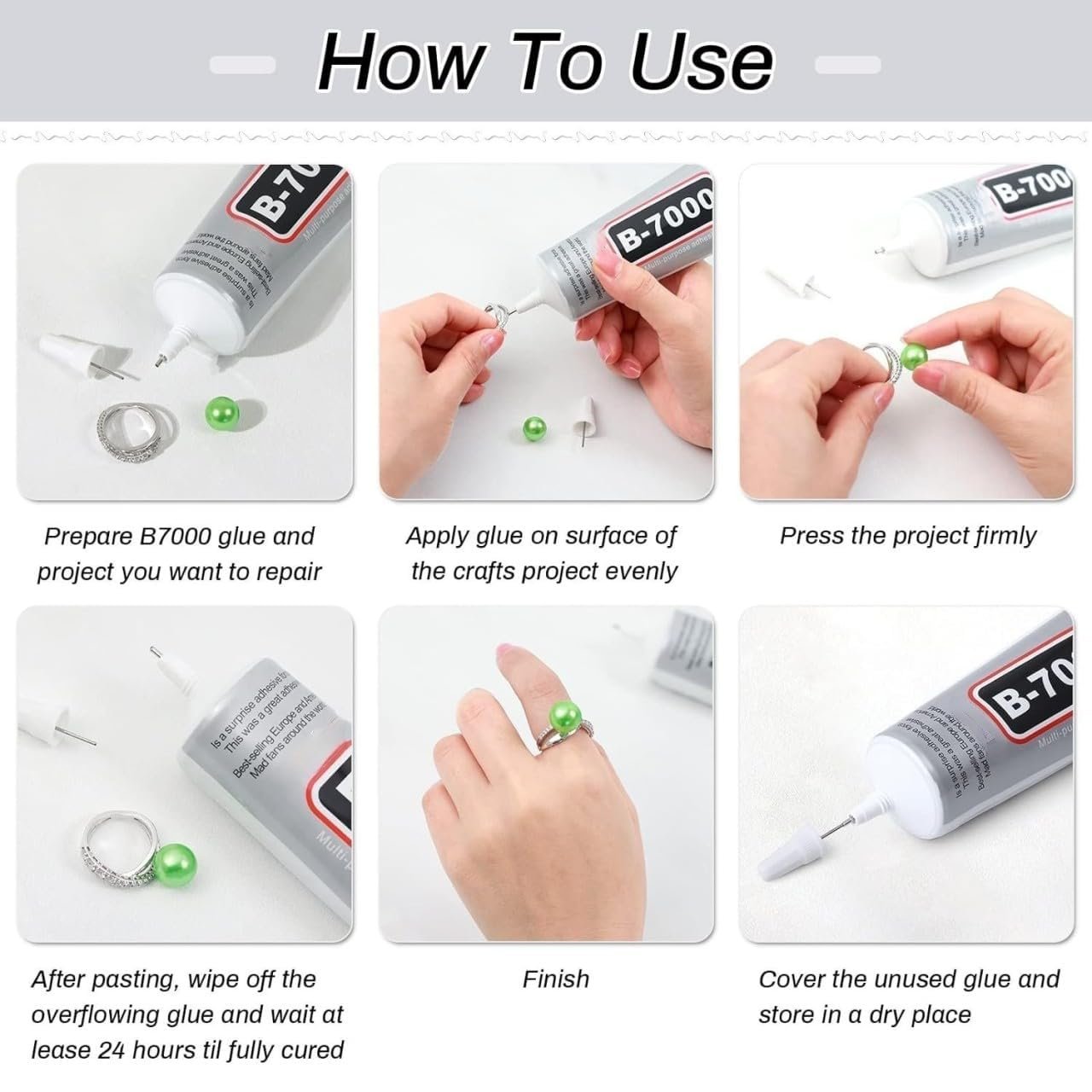 B-7000 Multi-Purpose Strong Adhesive Glue – Clear - Image 3